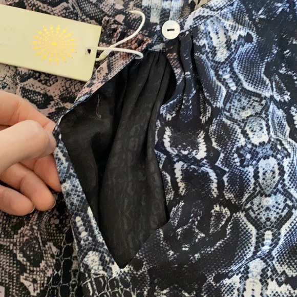 NWT Ramy Brook Monae Printed Popover Dress Mini - Picture 6 of 9